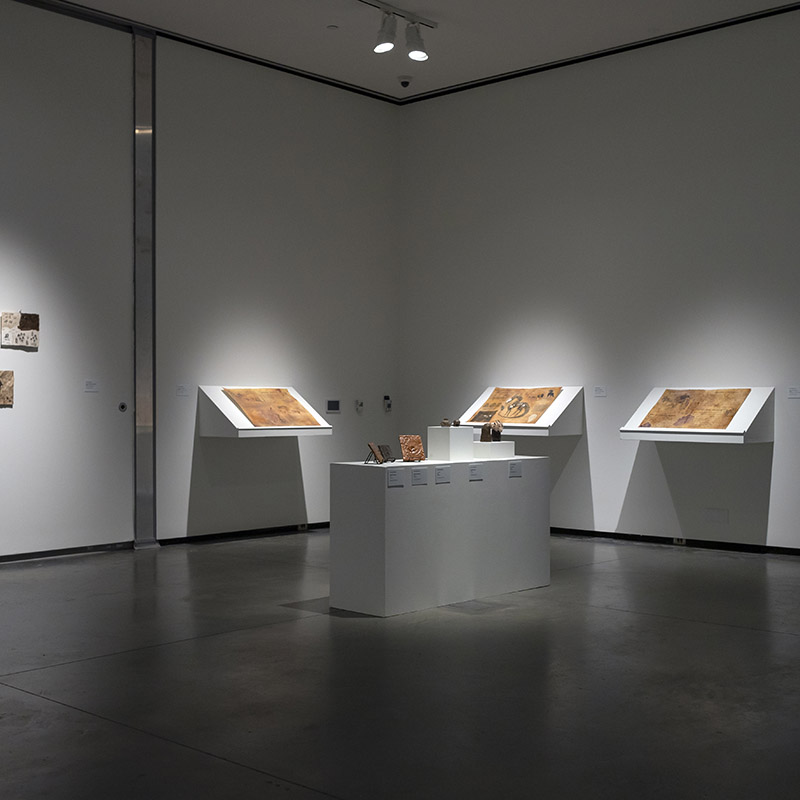 Installation view 2021 UAB Department of Art and Art History BFA Exhibition, Abroms-Engel Institute for the Visual Arts, University of Alabama at Birmingham, Birmingham, Alabama, April 19 – May 1, 2021, ©️ 2020 AEIVA, UAB Photo: Sheleka Laseter.