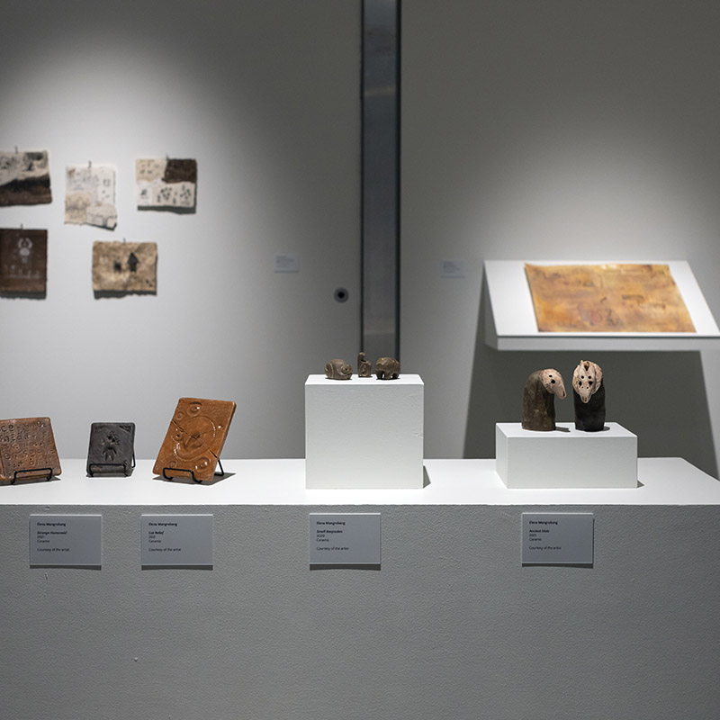 Installation view 2021 UAB Department of Art and Art History BFA Exhibition, Abroms-Engel Institute for the Visual Arts, University of Alabama at Birmingham, Birmingham, Alabama, April 19 – May 1, 2021, ©️ 2020 AEIVA, UAB Photo: Sheleka Laseter.