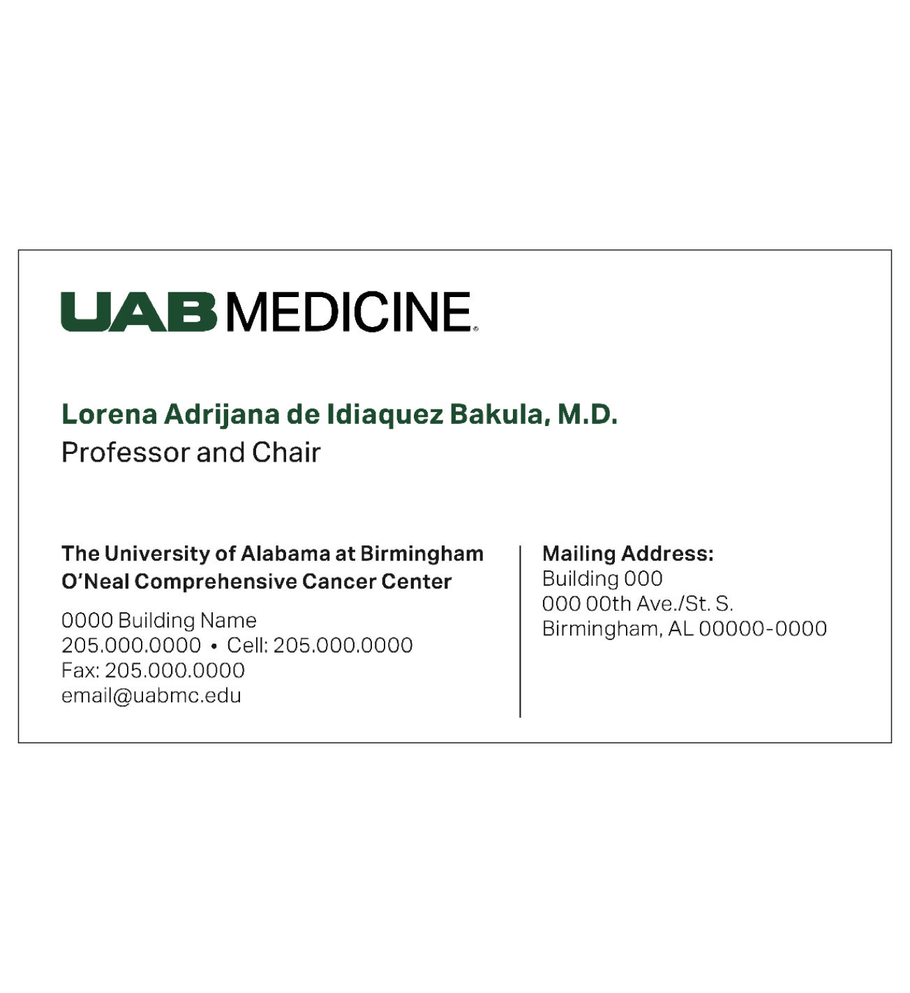 business card