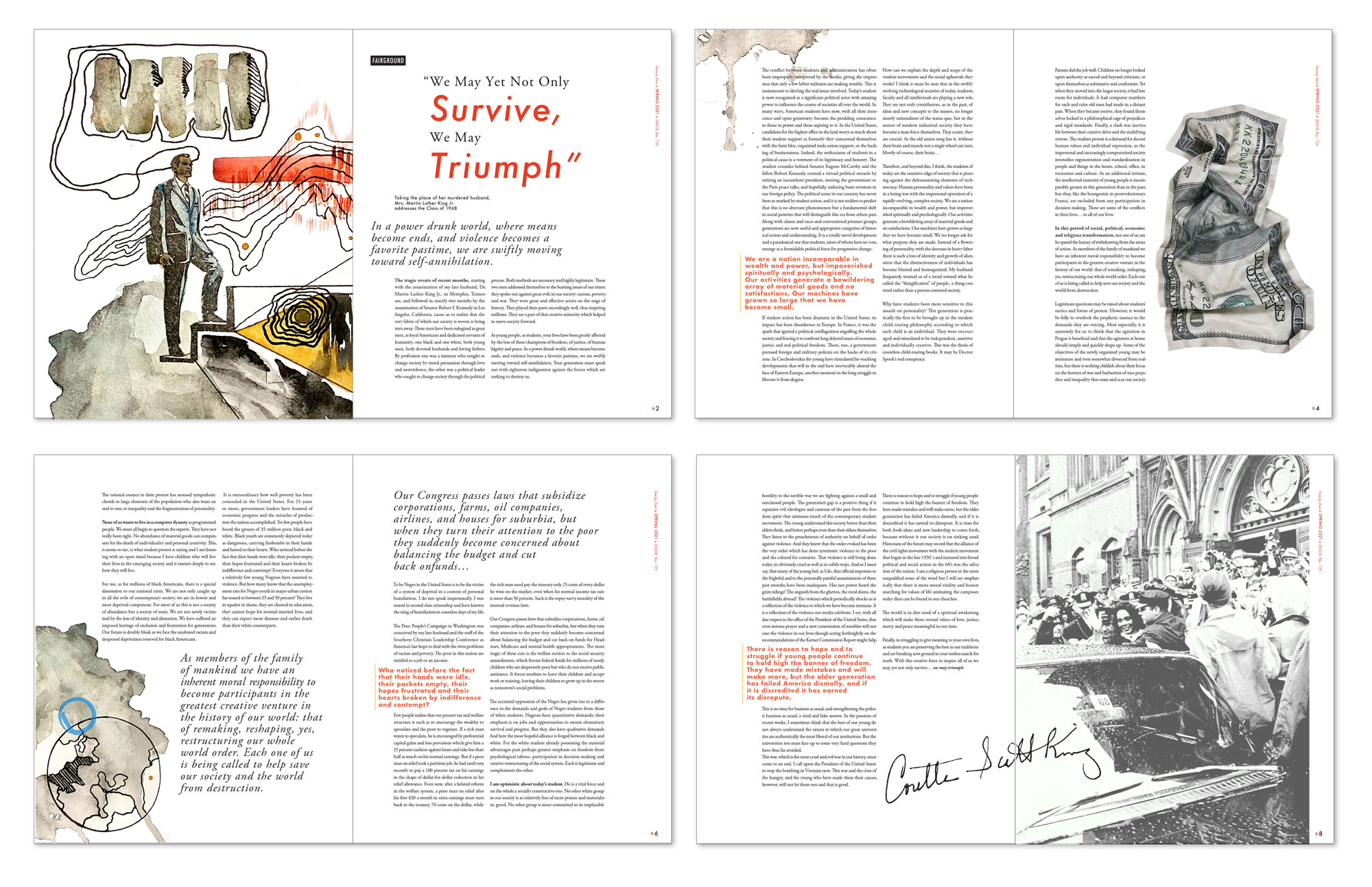 Coretta Scott King magazine