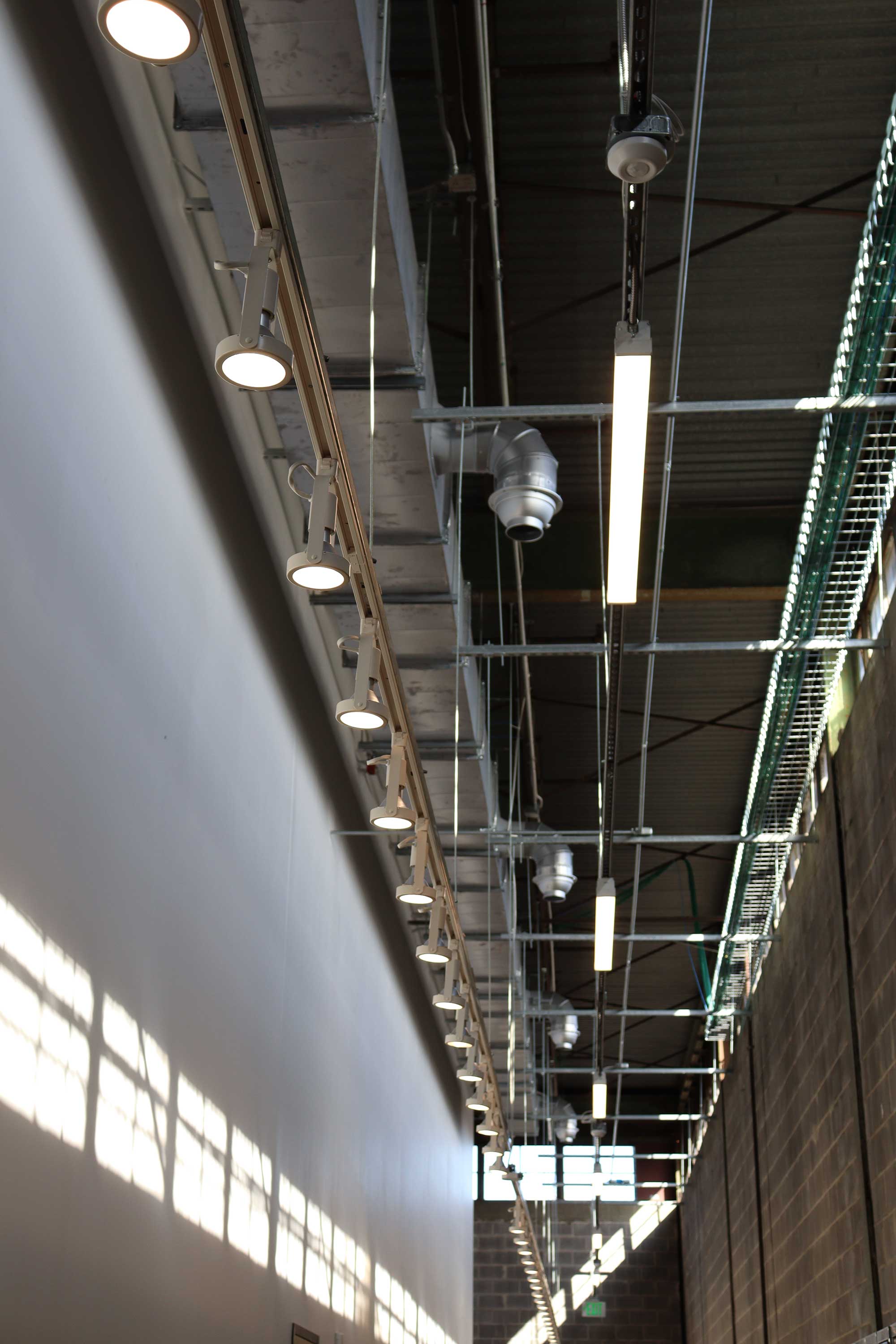 Lighting throughout the renovated 501 building