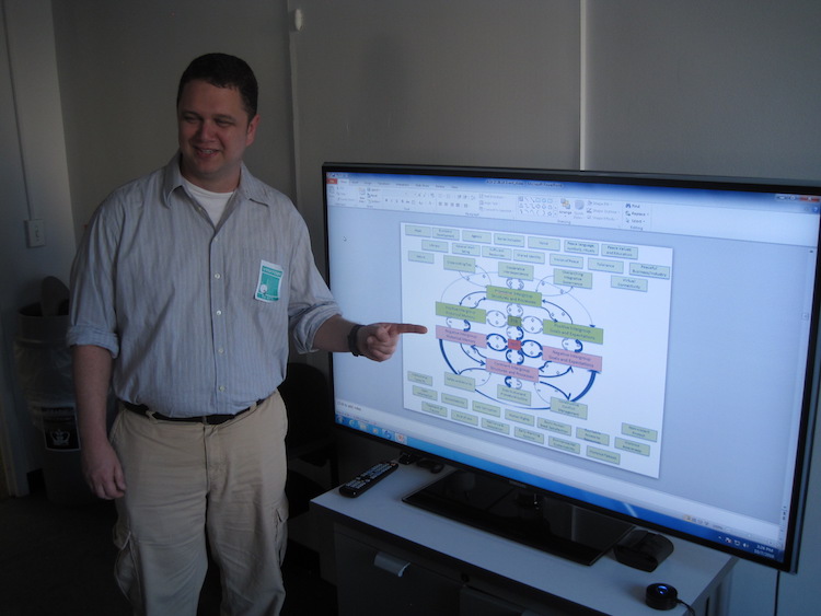 Benjamin Maddox at the Sustainable Peace Workshop at Columbia University in New York.