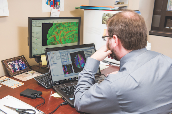 Researchers in Dr. Rajesh Kana's lab