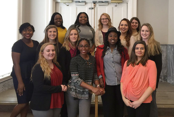 Social Work students taking part in the NASW advocacy day.