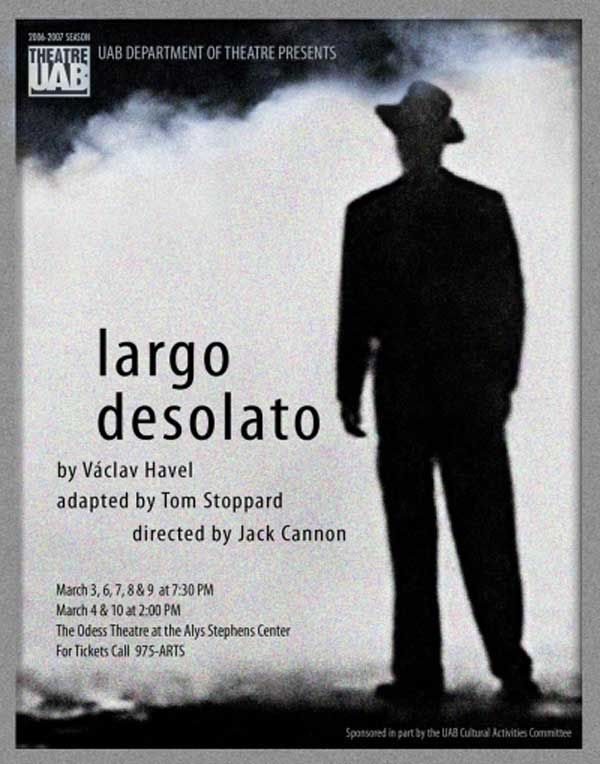 Largo Desolato poster.