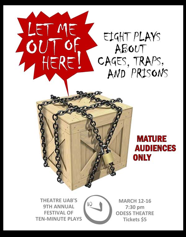 2012 Festival of Ten-Minute Plays poster.