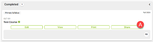 Simple Syllabus share option