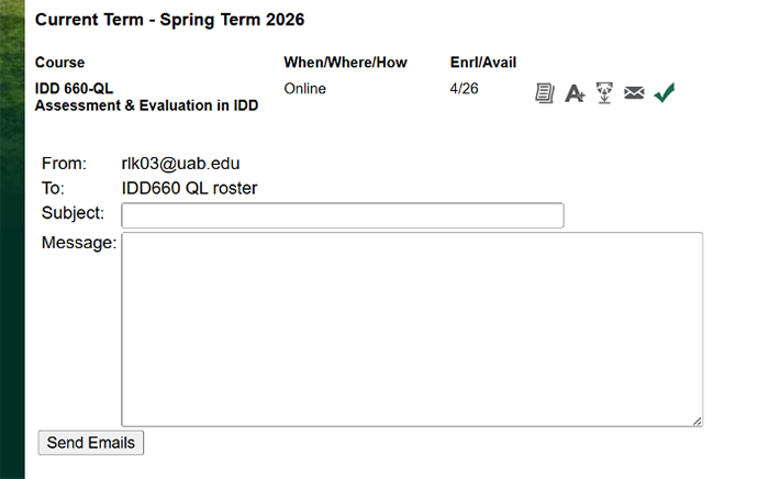 Compose class email