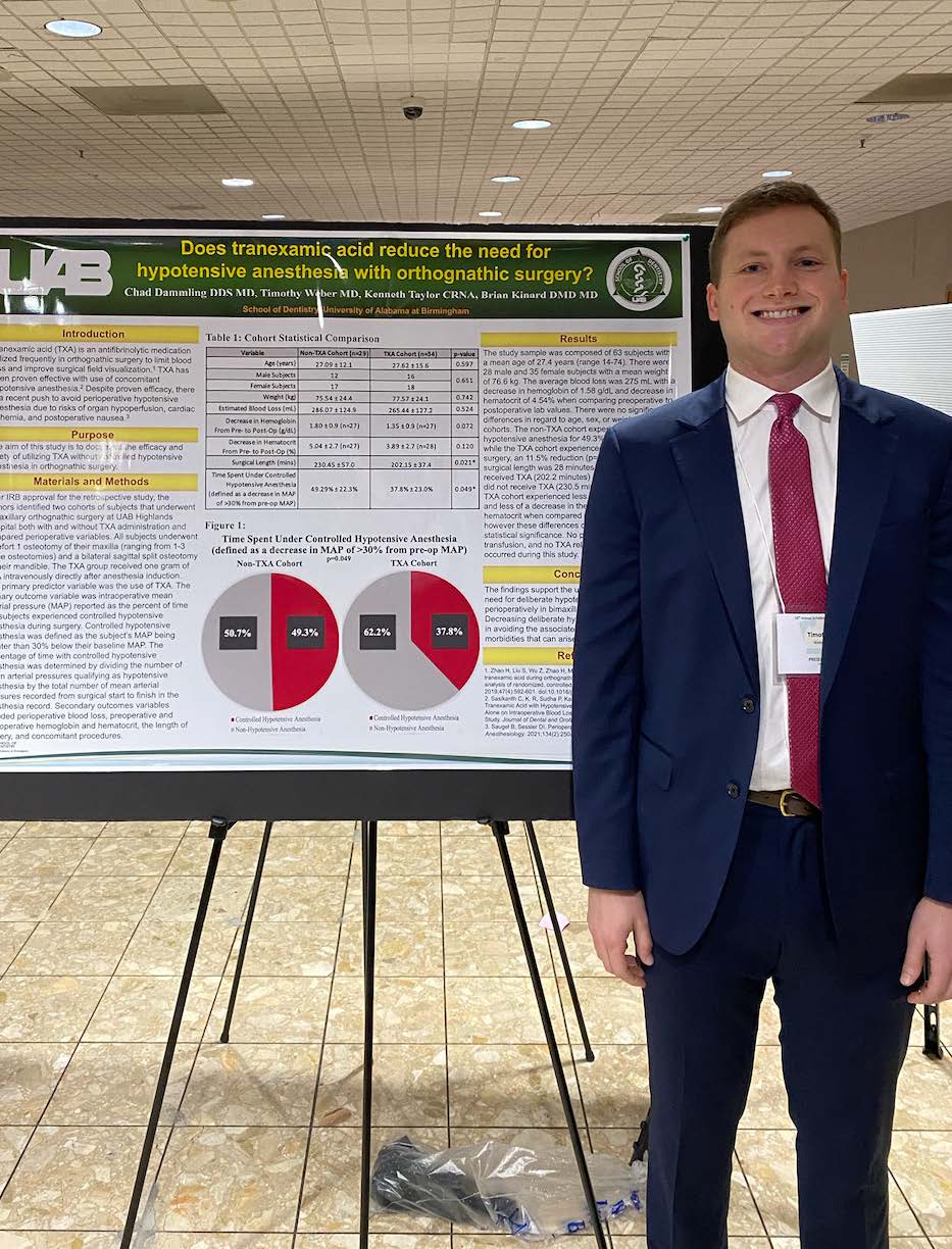 Dr. Weber presenting at UAB SOD Scholar Symposium.