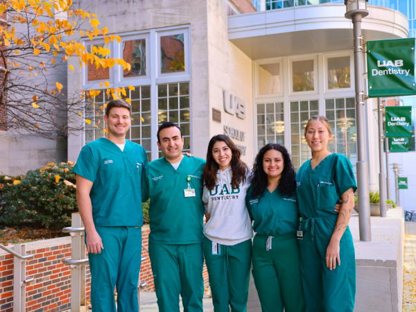SPEA Chapter Group in front of school of dentistry building