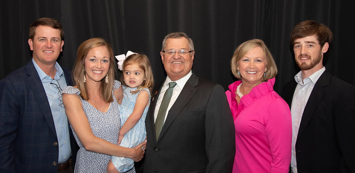 Dr. Jim Phillips, Jr. with his family