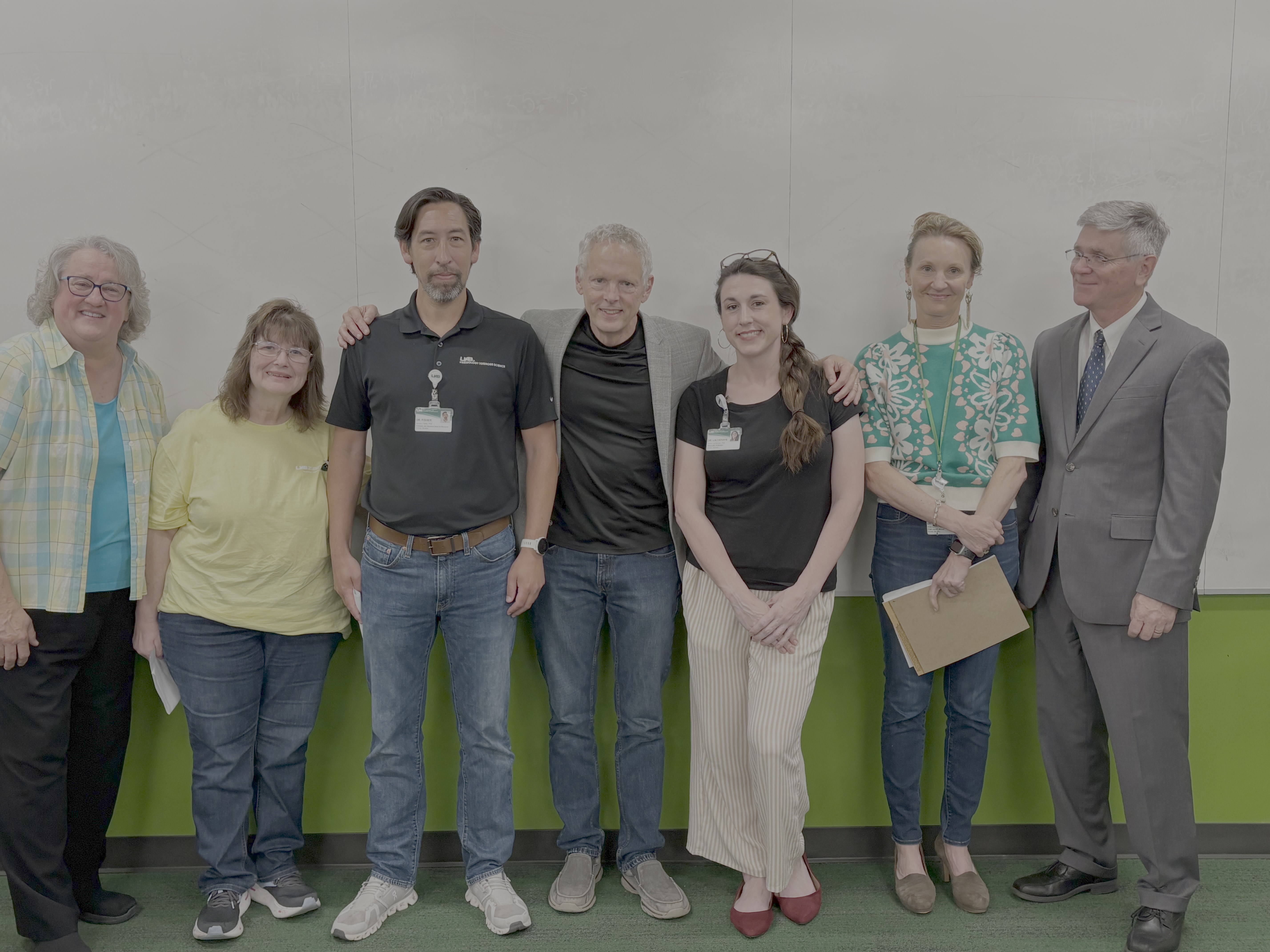 Dr. Snyder with Faculty and Staff at May 9th UAB School of Education and Sciences Meeting