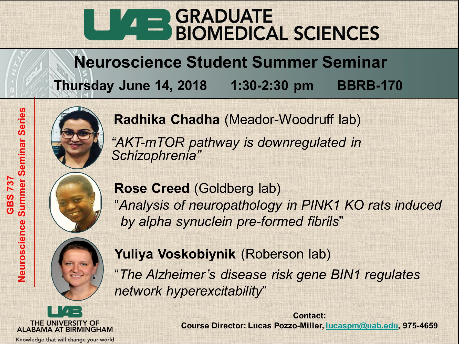 2018 Student Summer seminars 6 14 18