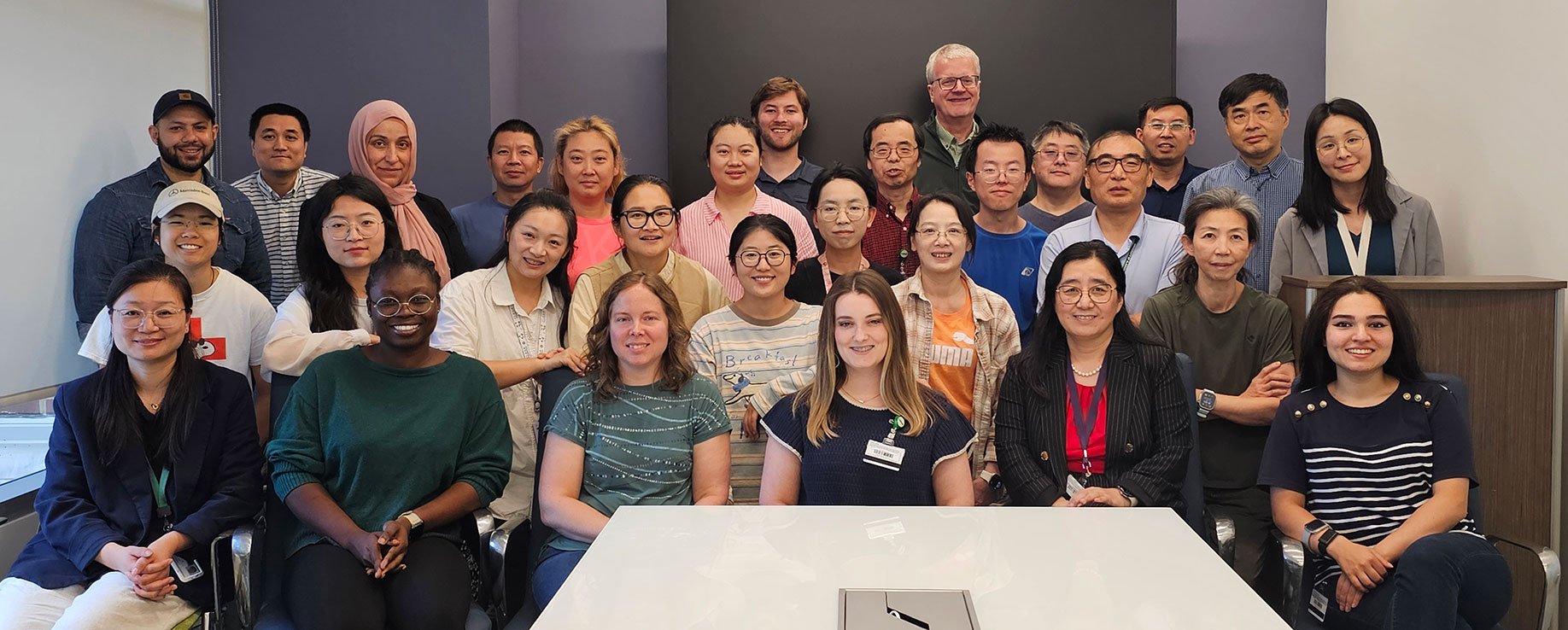 A large group shot of Dr. Engelhardt with his lab team.