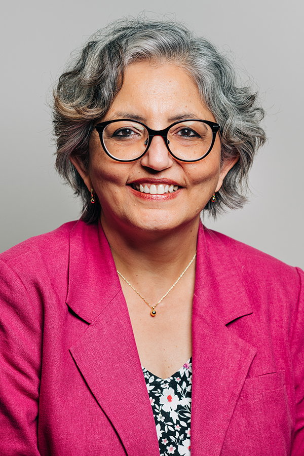 Headshot of Dr. Smita Bhatia, MD, MPH (Distinguished Professor, Pediatrics - Hematology/Oncology; Director, Institute for Cancer Outcomes and Survivorship; Senior Advisor, Cancer Outcomes Research at the O'Neal Comprehensive Cancer Center), February 2022.
