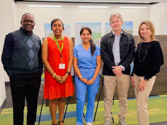Marisella Maribel Pillaca Horna, M.D. posing with four others.
