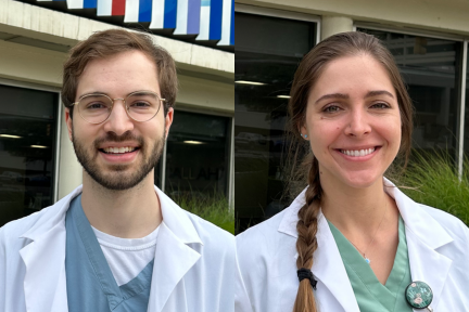 Mark Johnson, M.D., and Katharine Weintraub, M.D.