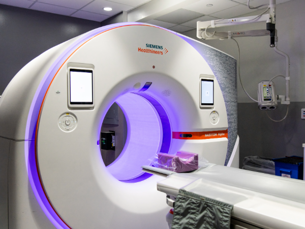 Alpha CT scanner view from the outside