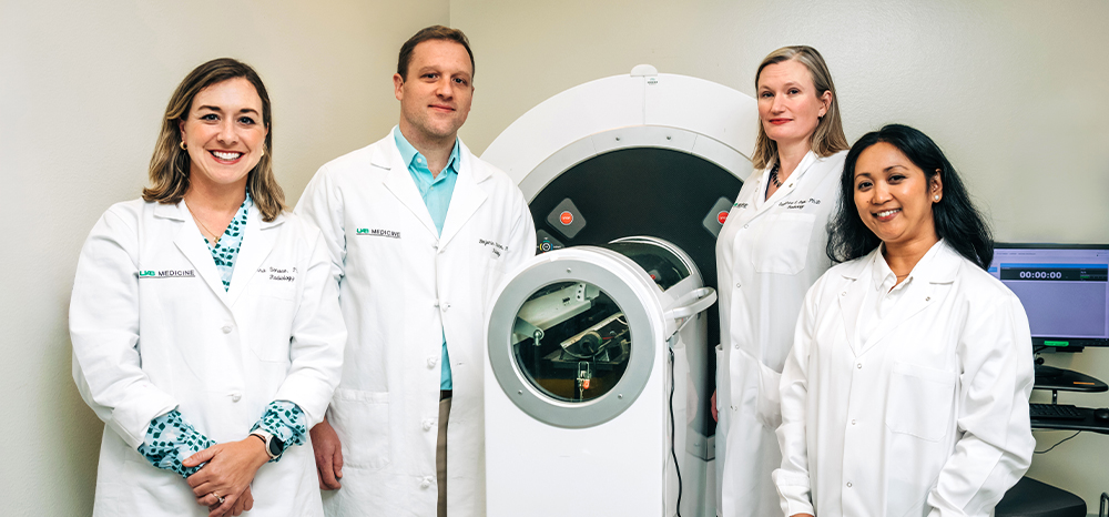 group shot of the Radiology Research team