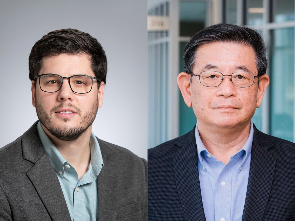 Headshots of Daniel Tyrrell, Ph.D., and Han-Fei Ding, Ph.D.