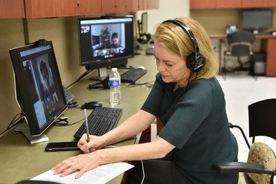 Photo: Telehealth clinic in action