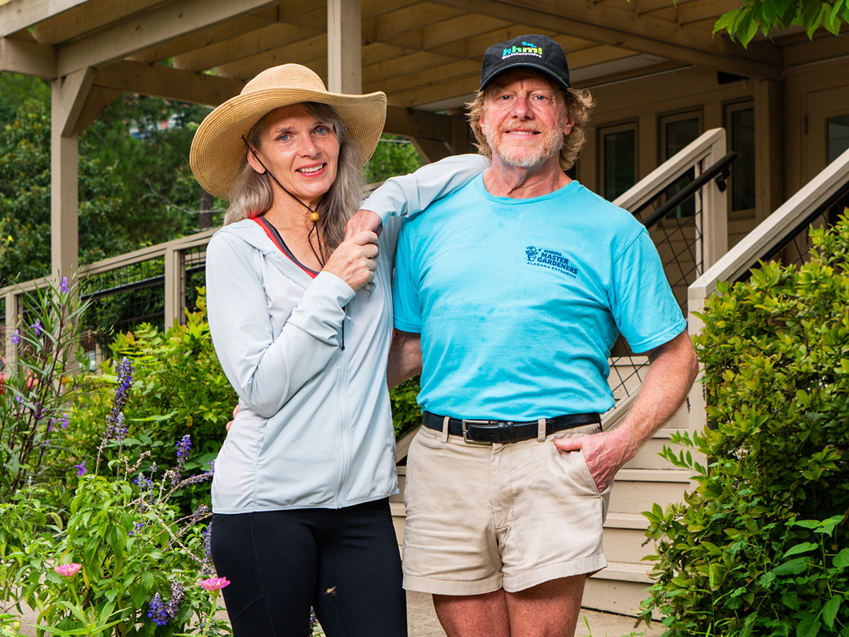 Mary Williams and Fred Wagner at the UAB Solar House