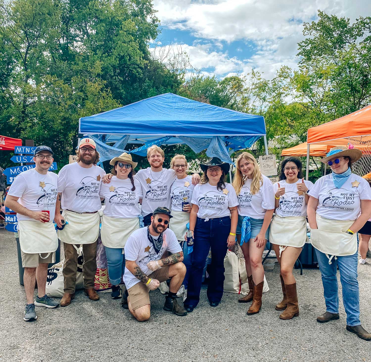 Young professionals of Cahaba River Coalition participating in the Annual Cahaba River Frydown