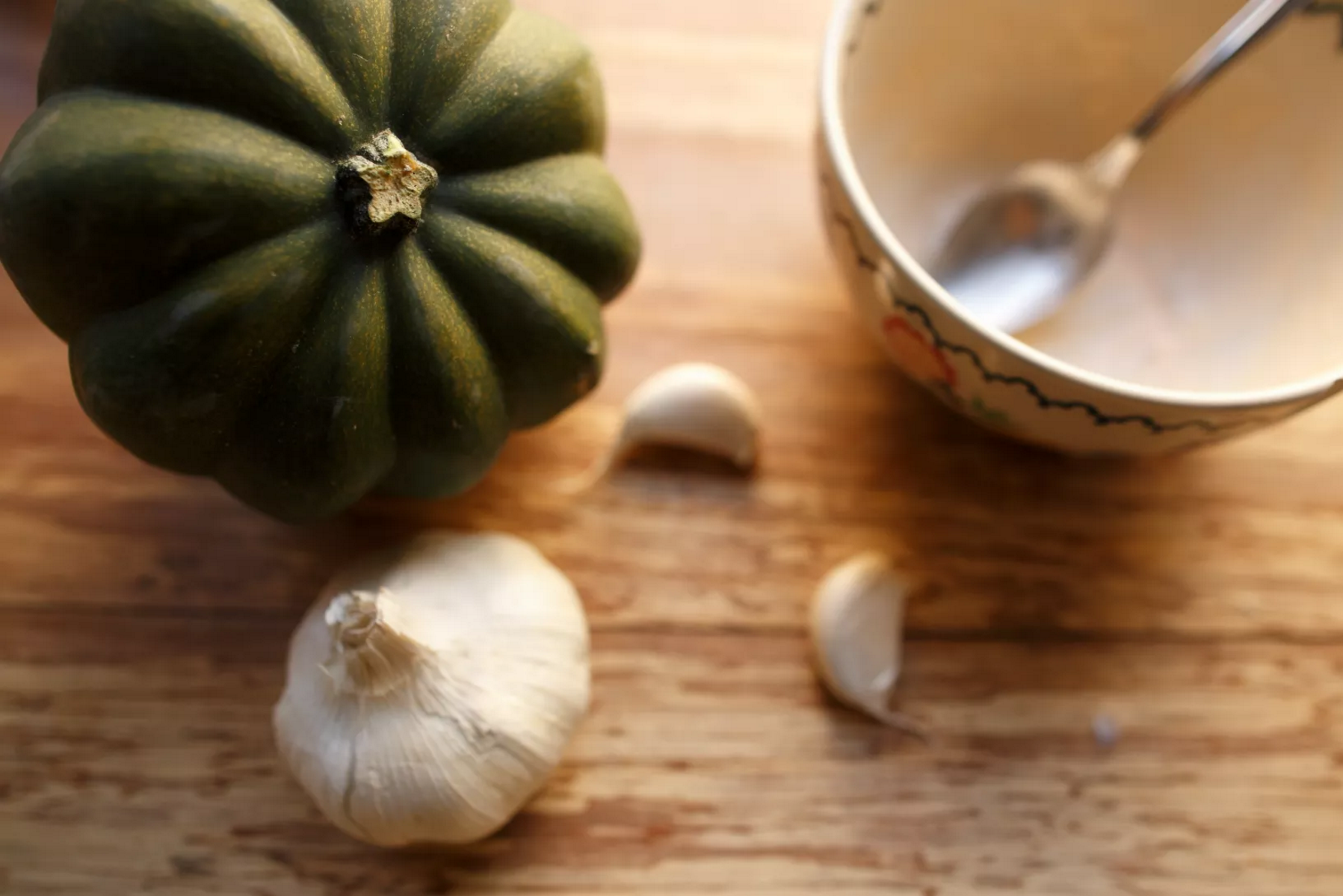 Main ingredients for Japanese Kabocha Soup. (Photo by Stephanie Lockhart).